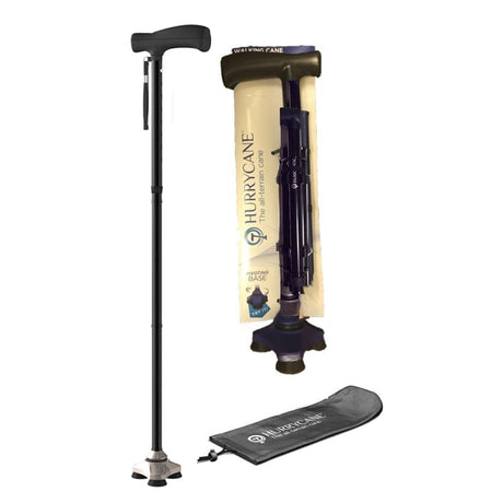 Image of Drive Hurrycane® Freedom Edition™ Walking Cane, 350 lb Weight Capacity, Black