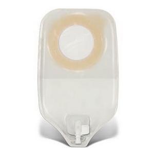 Image of Esteem synergy 2-Piece Urostomy Pouch Fits Stoma Size 1-1/4" to 1-3/4", Transparent