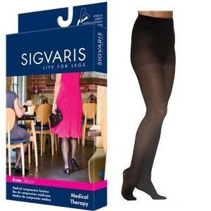 Image of EverSheer Pantyhose, 30-40, Large, Long, Closed, Black