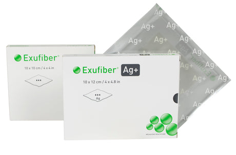 Image of Exufiber Silver Gelling Fiber Wound Dressing, 4" x 4"