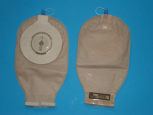 Image of EZ Clean Drainable One Piece Convex Pouch with Attached Wafer, Opaque