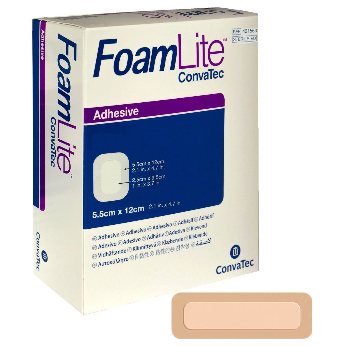 Image of FoamLite ConvaTec Adhesive Foam Dressing