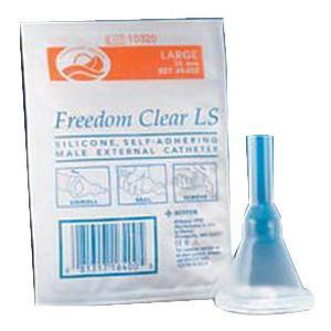 Image of Freedom Clear Long Seal Self-Adhering Male External Catheter, 23 mm