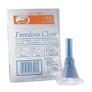 Image of Freedom Clear Self-Adhering Male External Catheter, 40 mm