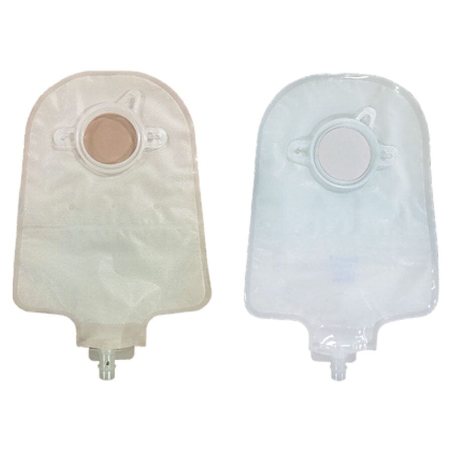 Image of Genairex Securi-T® USA Urostomy Pouch, Two-Piece, Transparent, 2-3/4" Flange, 9"