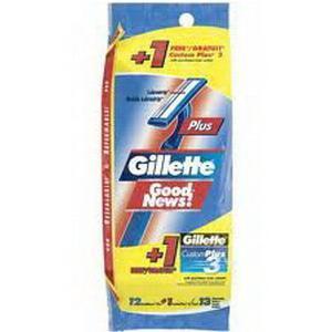 Image of Gillette Goodnews Regular Razor, 12/Pkg