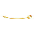 Image of Gold 3-Way Silicone-Coated Foley Catheter 16 Fr 5 cc