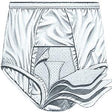 Image of HealthDri Men's Moderate Reusable Cotton Briefs Large