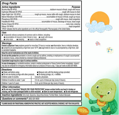 Image of Hyland's Baby Mucus and Cold Relief, 4 oz