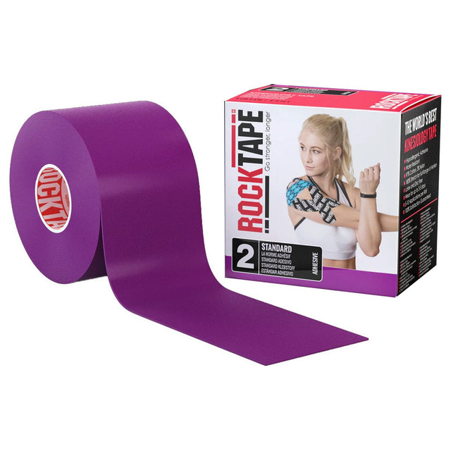 Image of Implus RockTape Kinesiology Tape, 2" x 16.4' Roll, Medical, Purple