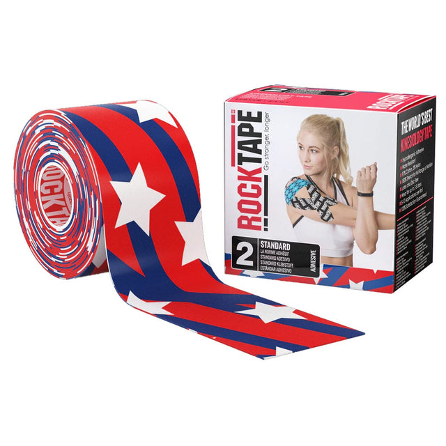 Image of Implus RockTape Kinesiology Tape, 2" x 16.4' Roll, Medical, Starbars