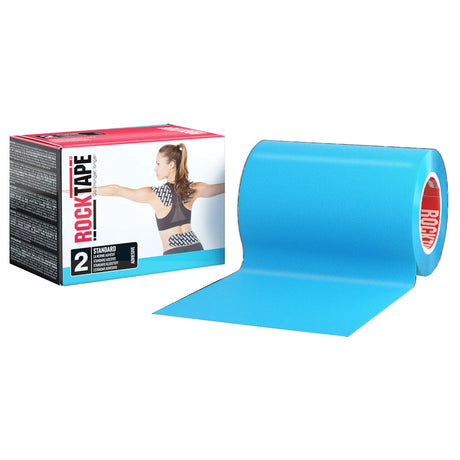 Image of Implus RockTape Kinesiology Tape, Mini Big Daddy, 4" x 16.4' Roll, Medical, Electric Blue