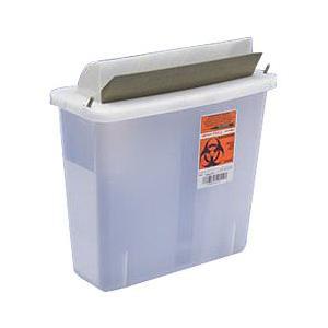 Image of In-Room Sharps Container with Mailbox-Style Lid 2 Quart