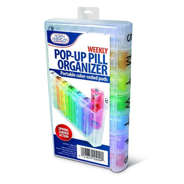 Image of Jobar® Pop-Up Weekly Pill Organizer