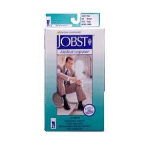 Image of Jobst For Men Thigh High Large, Black, 20-30 mm Hg