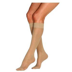 Image of Jobst Ultrasheer Knee High 20-30 mm, Closed Toe, Petite, Large, Suntan