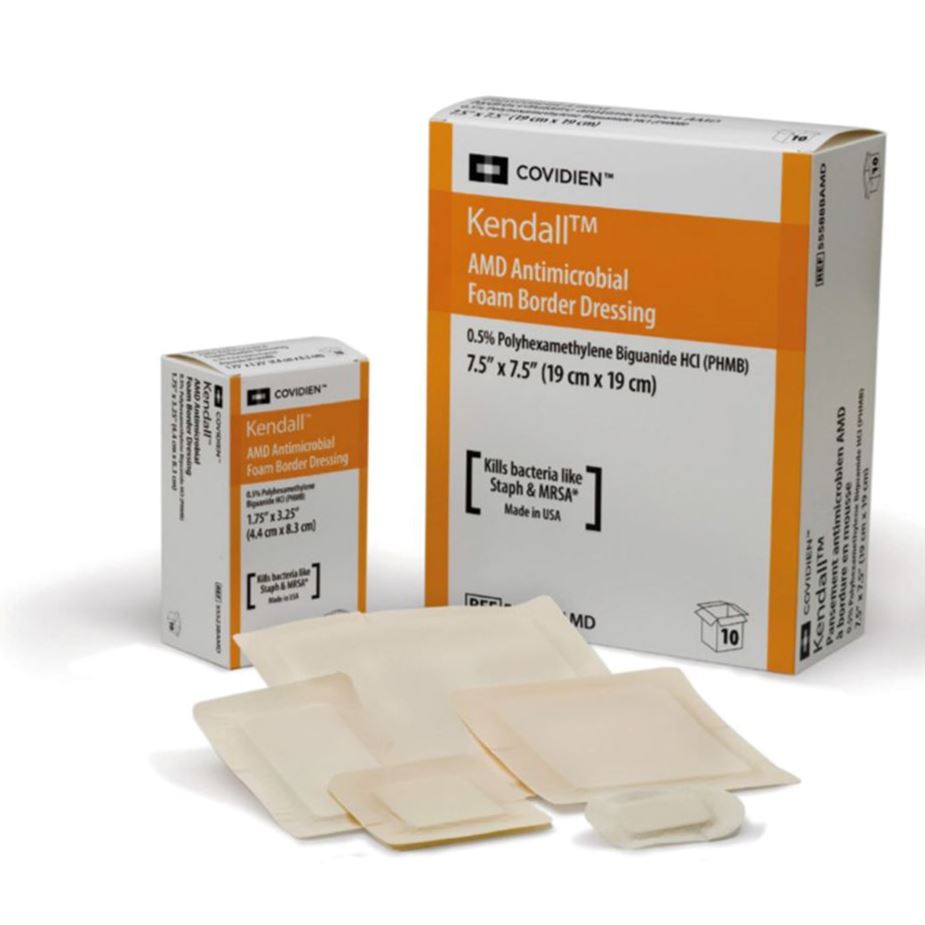 Image of Kendall™ AMD Antimicrobial Foam Dressings