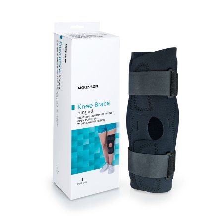 Image of Knee Brace McKesson 3X-Large Wraparound / Hook and Loop Strap Closure with D-Rings 28 to 30-1/2 Inch Circumference Left or Right Knee