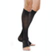 Image of Knee High, 20-30, Reg, Black, Open Toe, Size 4