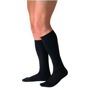 Image of Knee-High Men's CasualWear Compression Socks Large Full Calf, Black