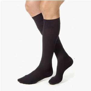 Image of Knee-High Moderate Opaque Compression Stockings in Petite X-Large, Black