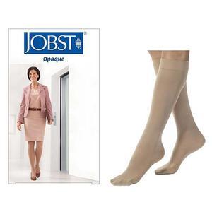 Image of Knee-High Moderate Opaque Compression Stockings in Petite X-Large, Natural