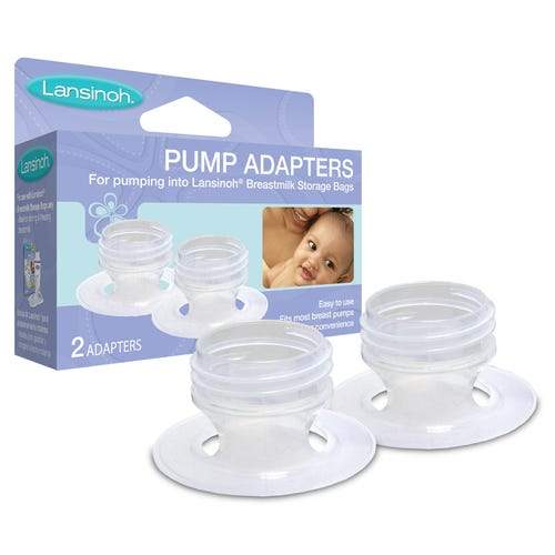 Image of Lansinoh® Pump-Into-Bag Pump Adapters (2 count)