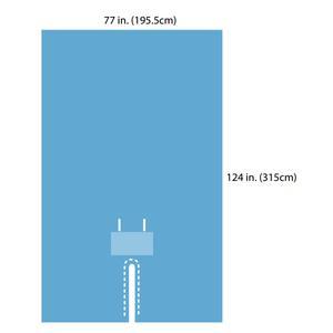 Image of Large EENT Split Drape, 77"  124", Sterile