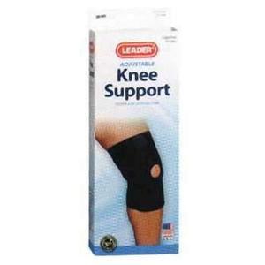 Image of Leader Neoprene Open Patella Knee Support, Black, Large