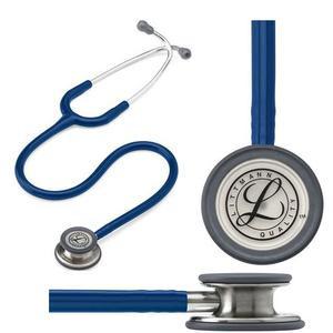 Image of Littmann Classic III Stethoscope, Navy Blue Tube, 27"