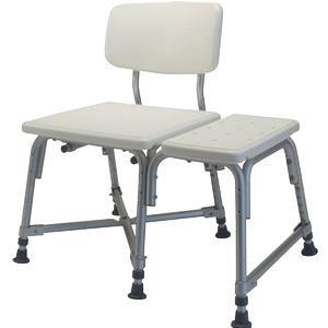 Image of Lumex Bariatric Transfer Bench, 13" x 29-1/2" x 20-1/2", Grey