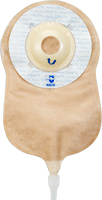 Image of Marlen Manufacturing UltraLite™ One-piece Urostomy Pouch with AquaTack™ Hydrocolloid Deep Convex Skin Barrier and E-Z Drain Valve 1-1/4" Opening, 9-1/4" L x 5-3/4" W, Transparent, 16Oz, Odor-proof