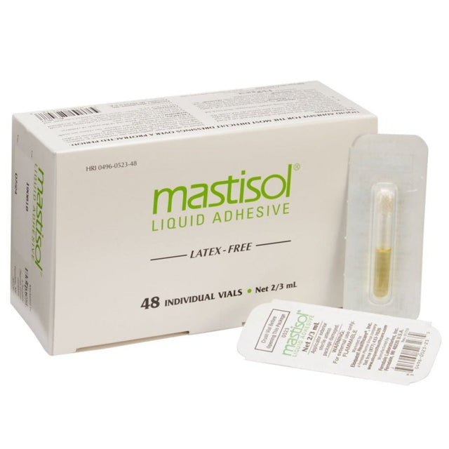 Image of Mastisol Sterile Liquid Adhesive 2/3 cc Vial - Box of 48