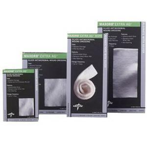 Image of Maxorb Extra Ag Silver Alginate Sheet Dressing 2" x 2"