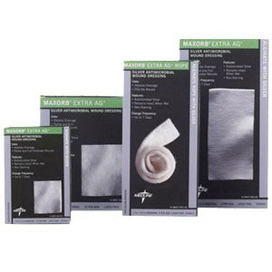 Image of Maxorb Extra Ag Silver Alginate Sheet Dressing 4" x 4-3/4" Square