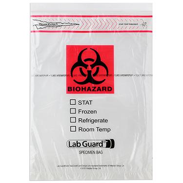 Image of Medegen Lab Safe™ Specimen Transport Bag with Ziplock 9" x 12"