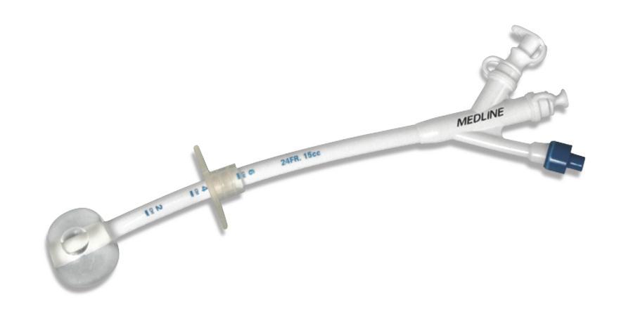 Image of 3-Port Gastrostomy Tube, 3-Port Slip Luer Lock, White