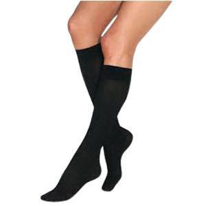 Image of Men's CasualWear Knee-High, 20-30 mmHg, Closed Toe, Large, Black