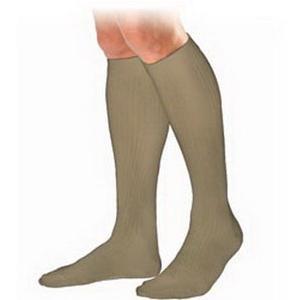 Image of Men's Knee-High Ribbed Compression Socks Large, Khaki