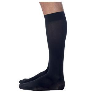 Image of Midtown Microfiber Calf, 20-30 mmHg, Large, Long, Closed, Black