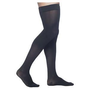 Image of Midtown Microfiber Thigh-High with Grip-Top, 20-30, Large, Short, Closed, Black