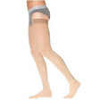 Image of Midtown Microfiber Thigh-High with Grip-Top, 30-40, Large, Short, Closed, Tan/Khaki