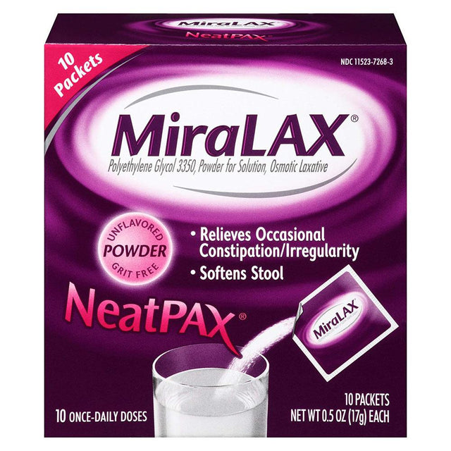 Image of Miralax Single Dose Sachets (17 GRAMS), 10 ct