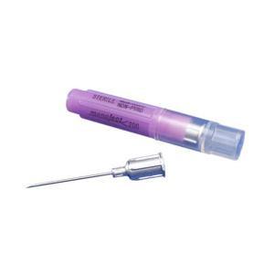 Image of Monoject™ Rigid Pack Regular Bevel Hypodermic Needle with Aluminum Hub 25G x 2" L, Red, Tribeveled