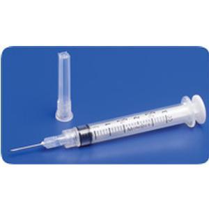 Image of Monoject Rigid Pack Syringe with Hypodermic Needle 21G x 1", 3 mL (100 count)