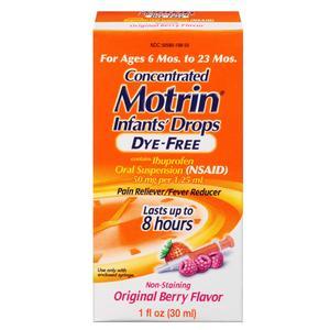 Image of Motrin Pain Reliever/Fever Reducer, Infants' Drops, Berry Flavor, 1 oz