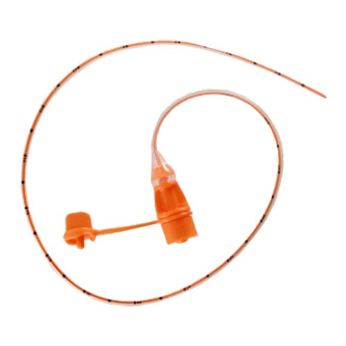 Image of NeoMed NeoConnect Polyurethane Enteral Feeding Tube, with ENFit Connector, Orange Radiopaque Stripe, 8Fr OD, 90cm