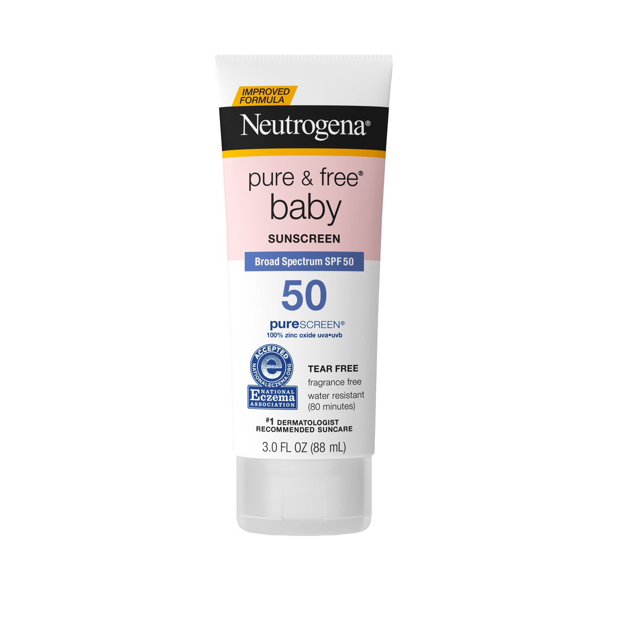 Image of Neutrogena® Pure & Free® Baby Sunscreen Lotion, Broad Spectrum, SPF 50, 3 oz