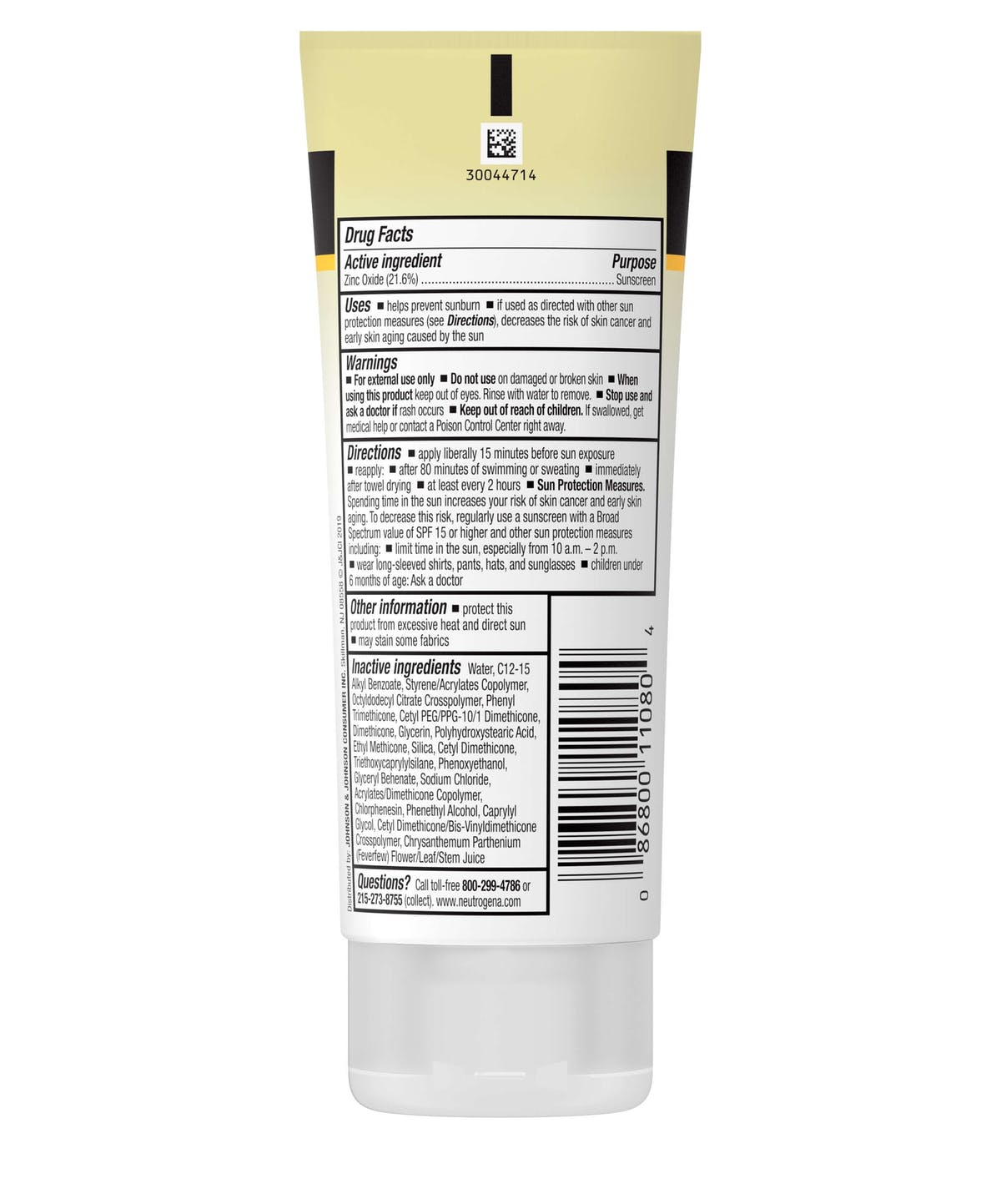 Image of Neutrogena® Sheer Zinc™ Face Sunscreen Lotion, Broad Spectrum, SPF 50, 2 fl oz