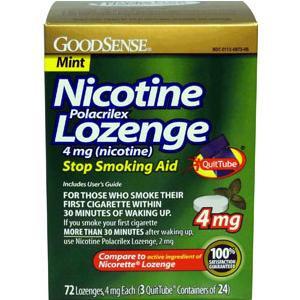 Image of Nicotine Polacrilex Lozenge, 4 mg, Mint (72 Count)